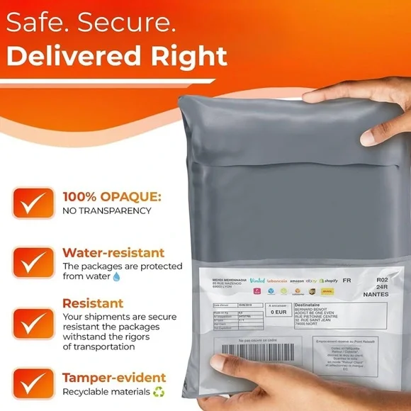 3 Sizes incl. 8x12, poly mailers 10x13 & 14x19 Poly Mailers (30 Pack) NEW - Picture 6 of 9